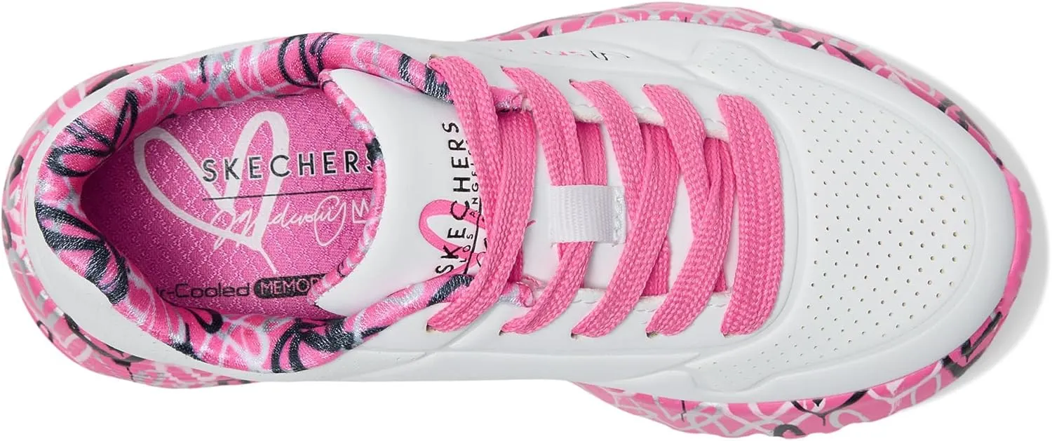 Skechers Women's Uno Lite-Lovely Luv 314976l (Little Big Kid) Sneaker