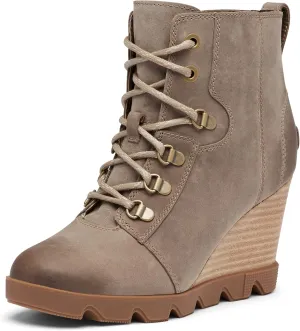 Sorel Women's Joan Uptown Lace Bootie — Waterproof Leather Wedge Boots