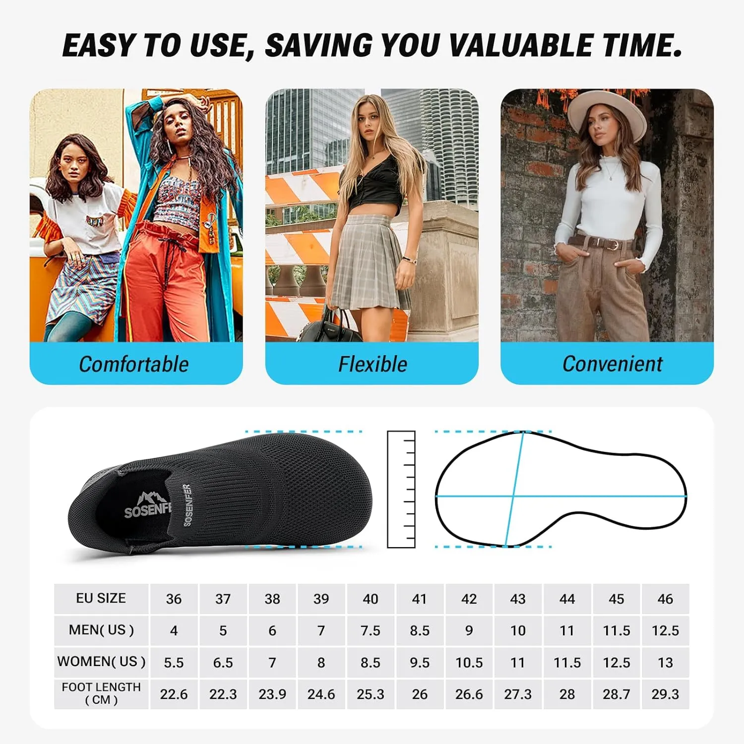 Sosenfer Women Slip On Barefoot Shoes Men Wide Minimalist Barefoot Sneakers Hands Free Workout Zero Drop Sole Walking Shoes for Unisex