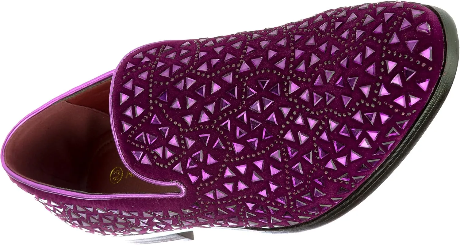 sparko27 Mens Glitter Dress-Shoes