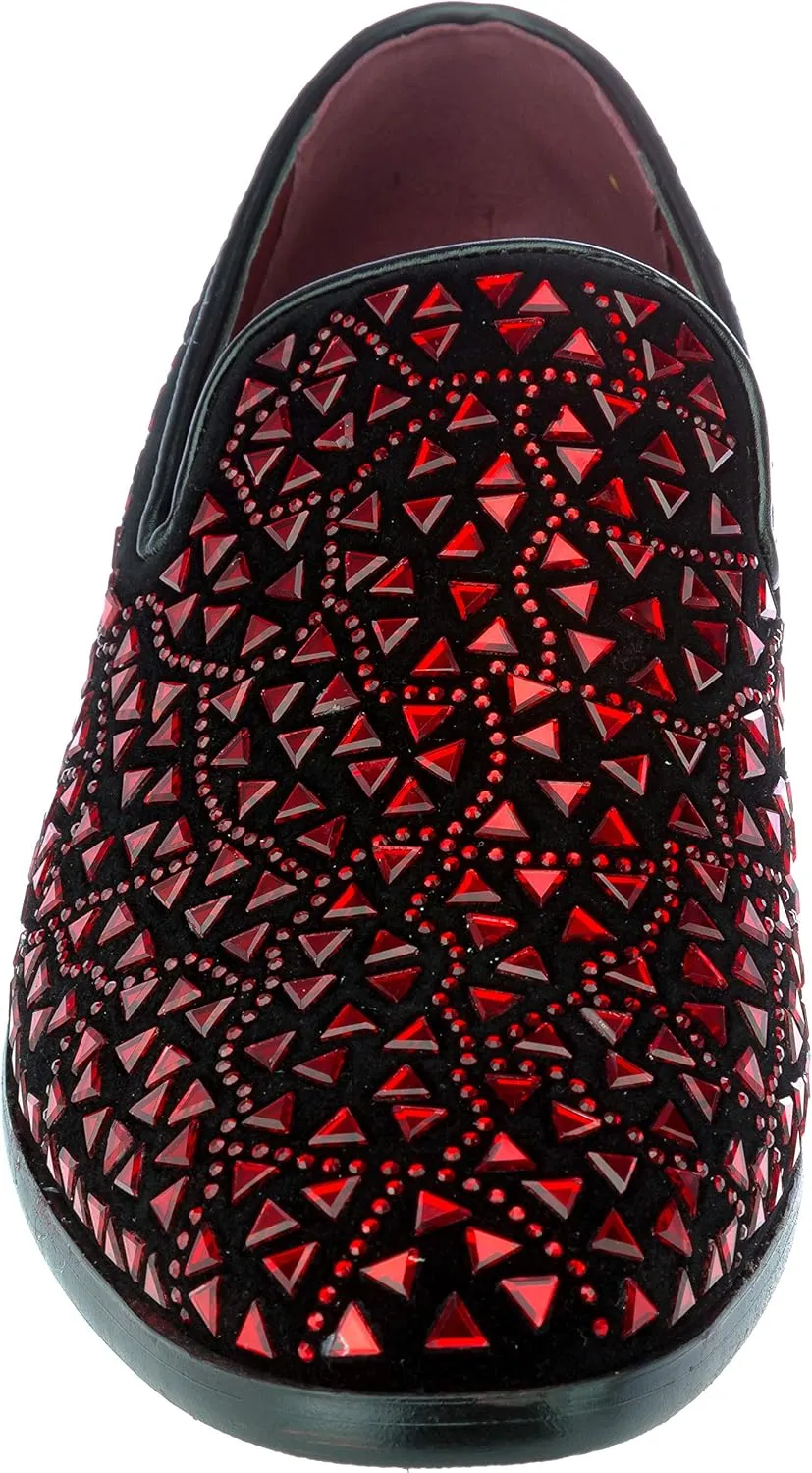 sparko27 Mens Glitter Dress-Shoes