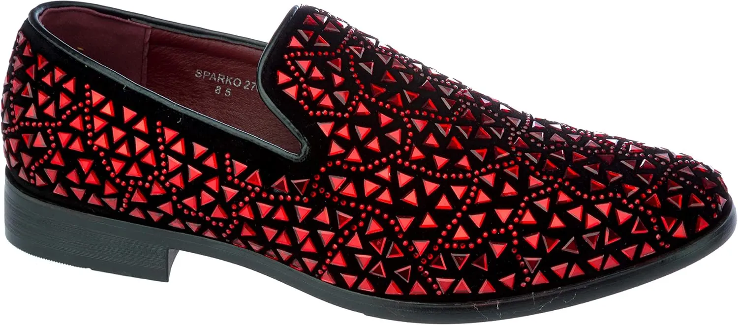 sparko27 Mens Glitter Dress-Shoes