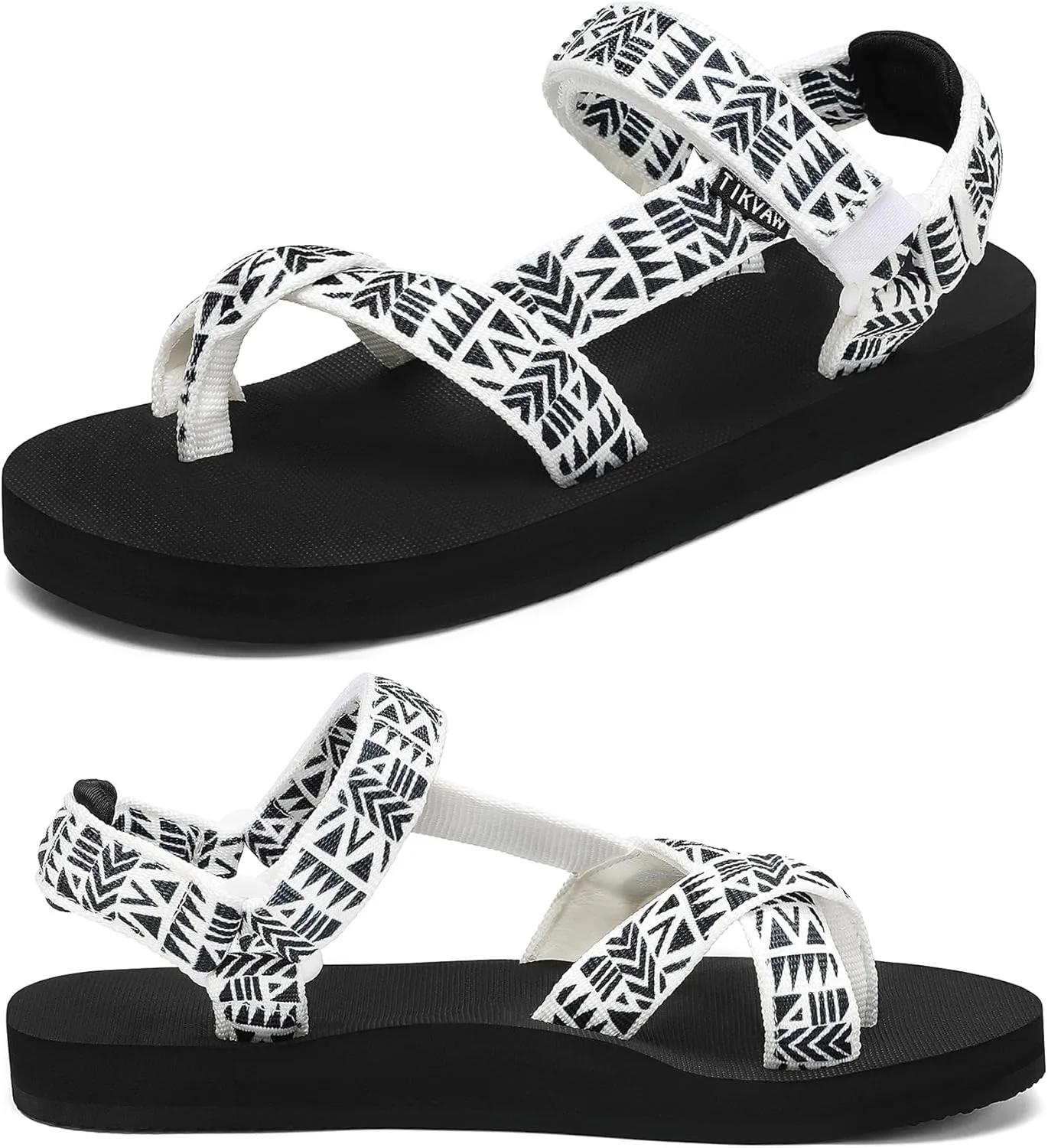 Sport Walking Water Sandals for Women with Arch Support & Adjustable Straps Platform Sandals Women Height Increase
