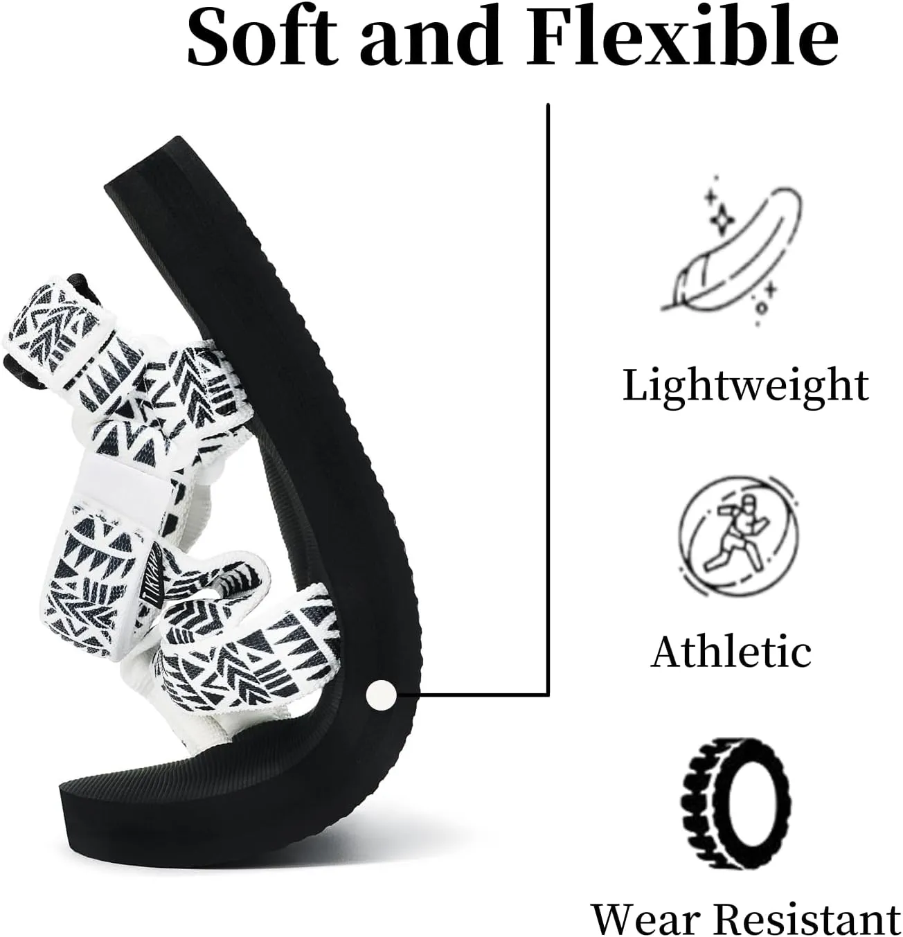 Sport Walking Water Sandals for Women with Arch Support & Adjustable Straps Platform Sandals Women Height Increase