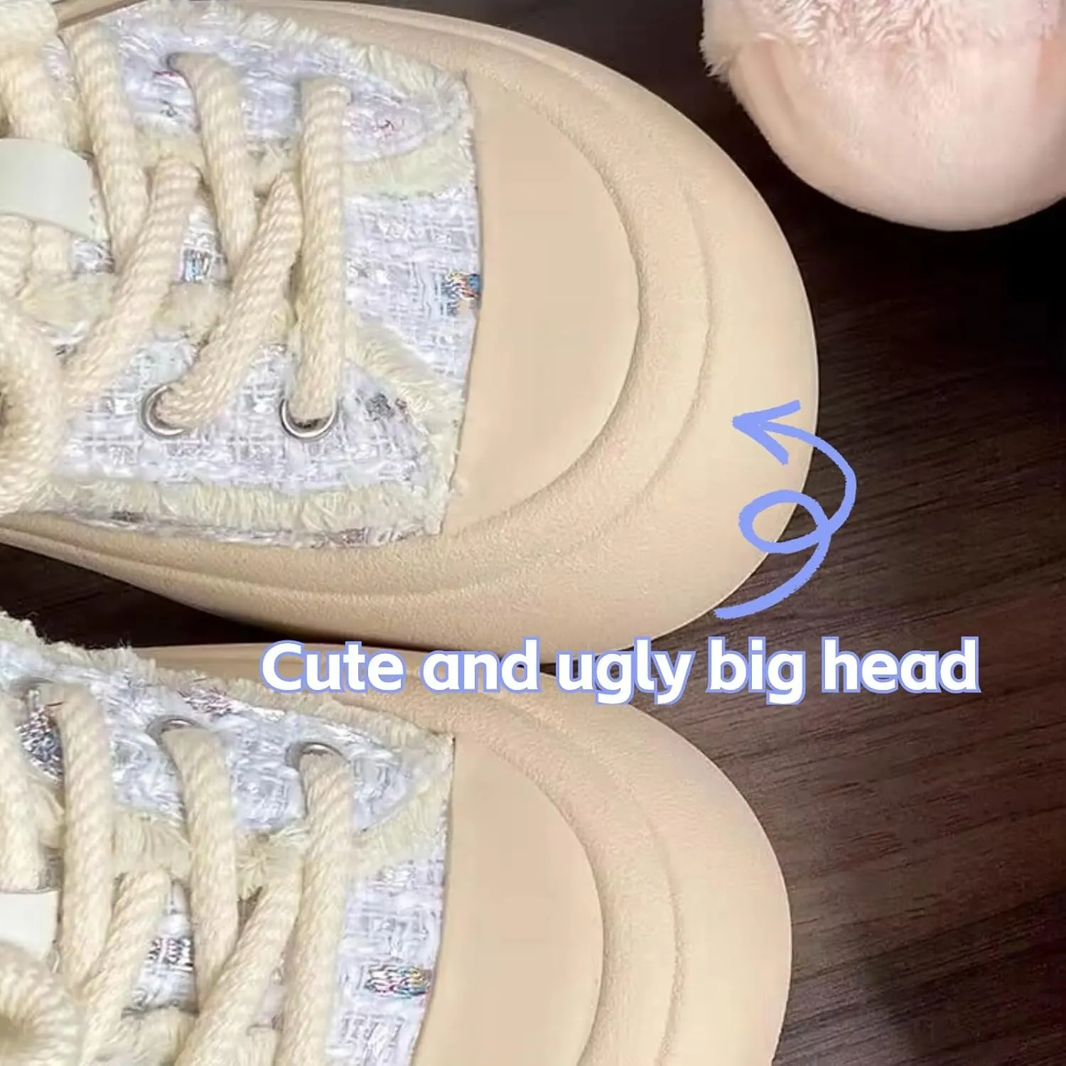 Star Shoes Walking Sneakers for Women Chunky Whimsical Stars Trendy Playful Premium Fabric Anti-Collision Toe Comfort Insole Non-Slip Sole 7 Colors US4-8