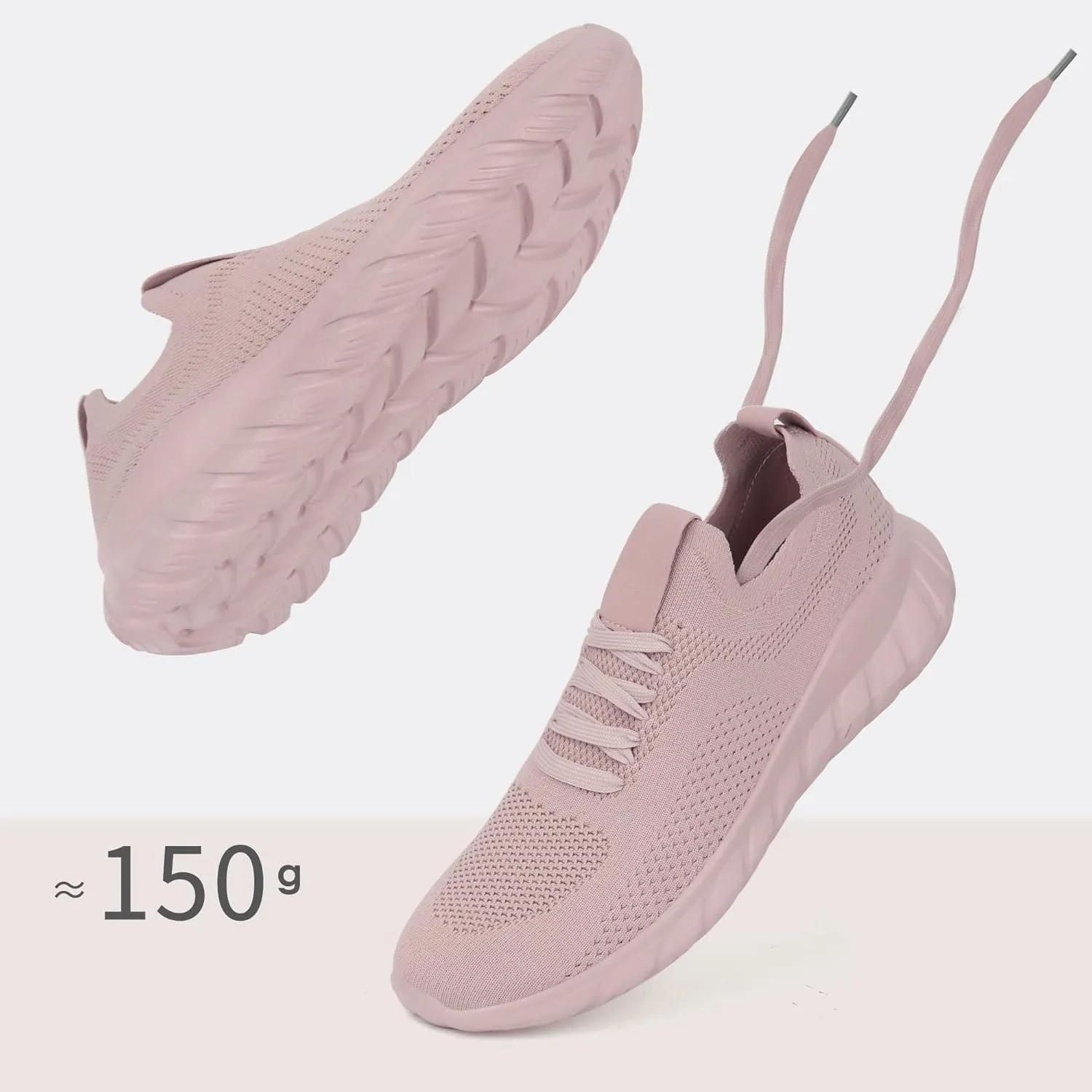 starmerx Womens Plus-Size Slip-On Knit Sneakers Comfortable Lightweight Tennis Shoes Walking Shoes Size 12 13 14 15 US