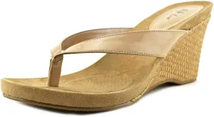 Style & Co. Womens Chicklet Padded Insole Wedge Sandals Beige 10 Medium (B,M)