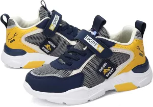TERBOFIN Boys Tennis Shoes Running Sneakers Children's Sports Shoes Ultra Lightweight Breathable Soft Big Kids Fashion Casual Walking Shoes for Gym Workout School