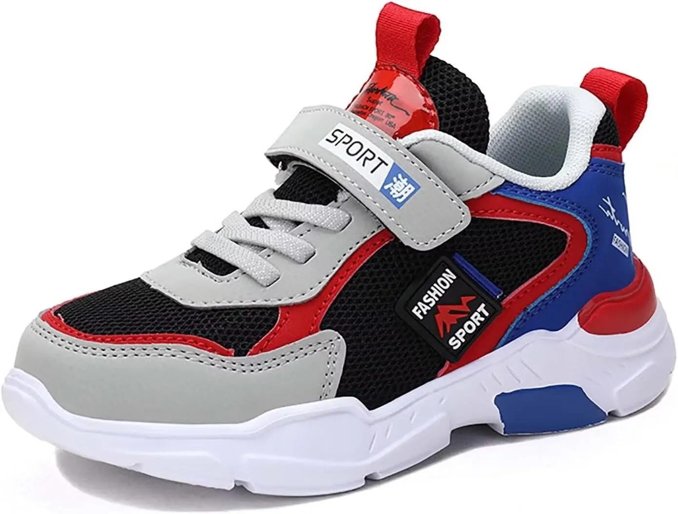 TERBOFIN Boys Tennis Shoes Running Sneakers Children's Sports Shoes Ultra Lightweight Breathable Soft Big Kids Fashion Casual Walking Shoes for Gym Workout School