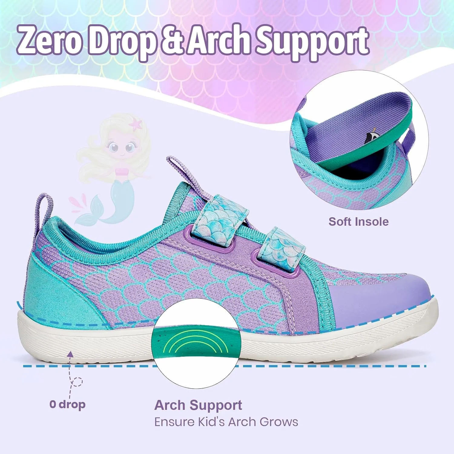 Toddler Little Kid Wide Barefoot Shoes Boys Girls Sneakers Kids Tennis Shoe Zero Drop Minimalist Non Slip Lightweight Comfortable Healthy Running Shoes