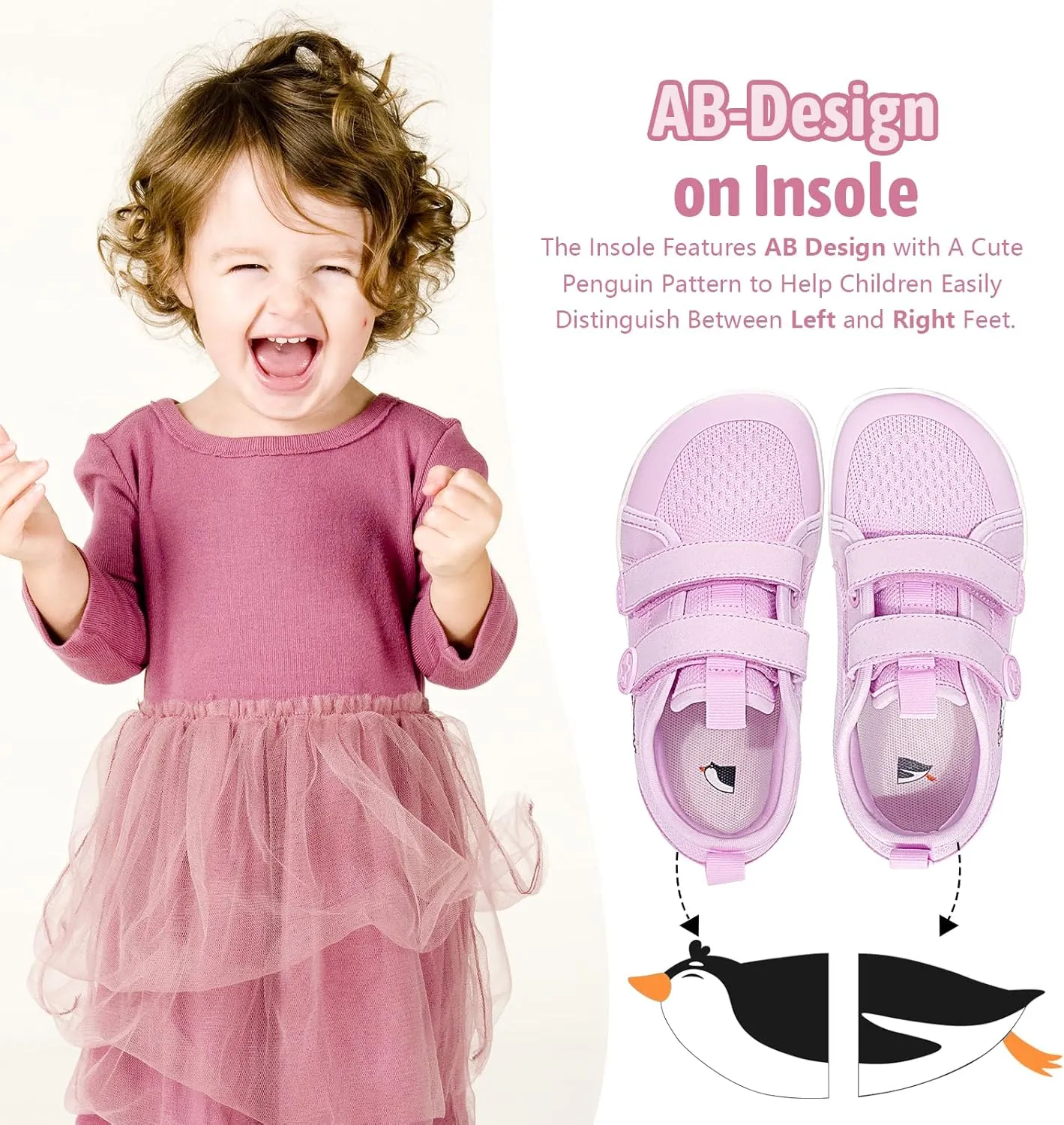 Toddler Little Kid Wide Barefoot Shoes Boys Girls Sneakers Kids Tennis Shoe Zero Drop Minimalist Non Slip Lightweight Comfortable Healthy Running Shoes