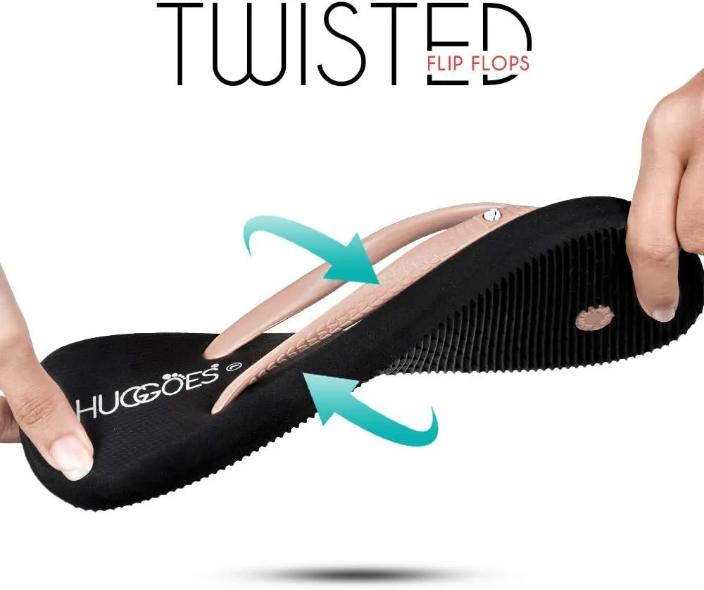 Ultra Soft Comfortable Natural Rubber Summer Beach Flip Flops For Women