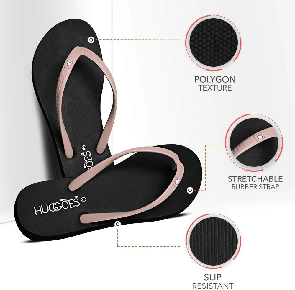 Ultra Soft Comfortable Natural Rubber Summer Beach Flip Flops For Women