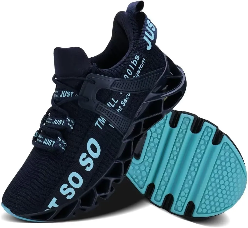 UMYOGO Mens Athletic Walking Blade Running Tennis Shoes Fashion Sneakers