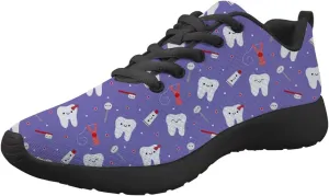 Upetstory Womens Gym Sports Running Fitness Tennis Sneaker Shoes Dental Pattern