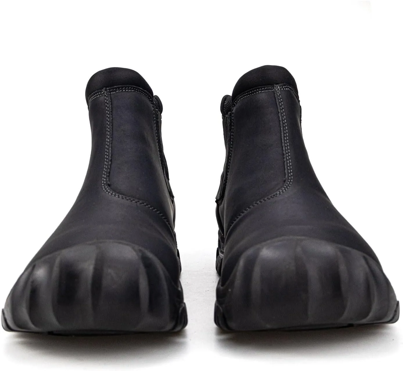 UPIShi Men's Waterproof Work Slip On Snow Boot Leather Outdoor Walking Hiking Casual Shoes