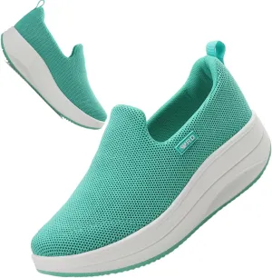 Walking Shoes for Women Slip On Nurse Slip Resistant Work Sock Sneakers Food Service Platform Comfortable Weight Light