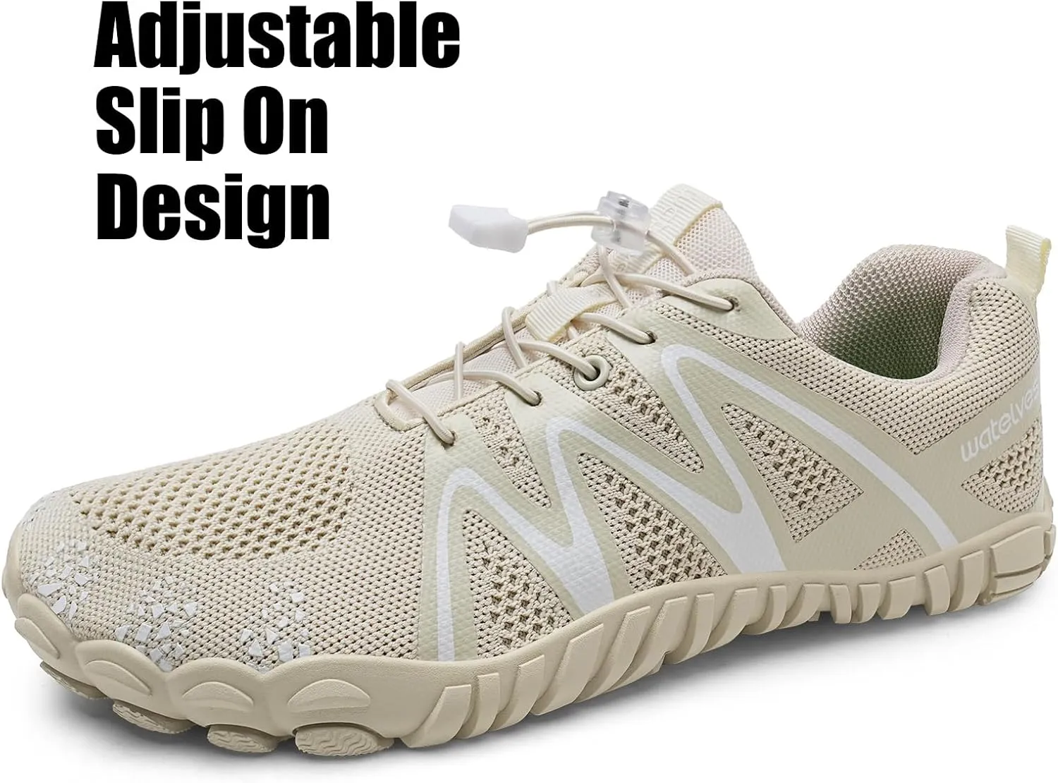 WateLves Barefoot Shoes Women Men Breathable Water Wide Toe Beach Walking Shoes Slip On Minimalist Travel Hiking Sneakers