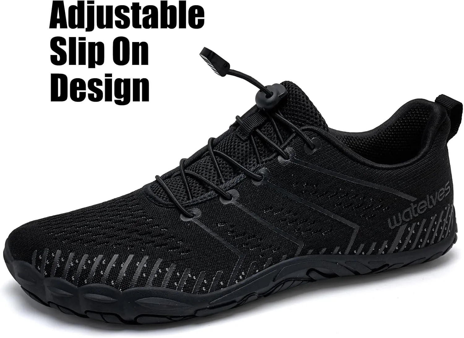 WateLves Barefoot Water Shoes Women Men Anti Slip Wide Toe Breathable Walking Shoes Minimalist Zero Drop Sneakers for Beach Travel Hiking