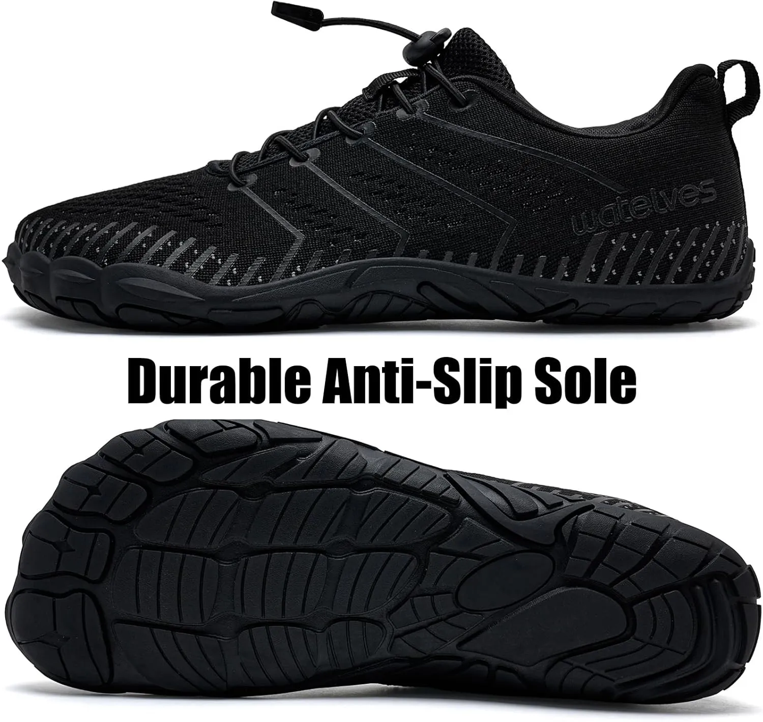 WateLves Barefoot Water Shoes Women Men Anti Slip Wide Toe Breathable Walking Shoes Minimalist Zero Drop Sneakers for Beach Travel Hiking