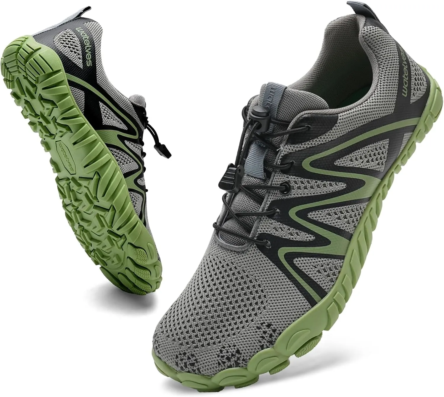 WateLves Barefoot Water Shoes Women Men Breathable Wide Width Toe Box Beach Walking Shoes Comfortable Slip On Minimalist Sneakers for Travel Hiking