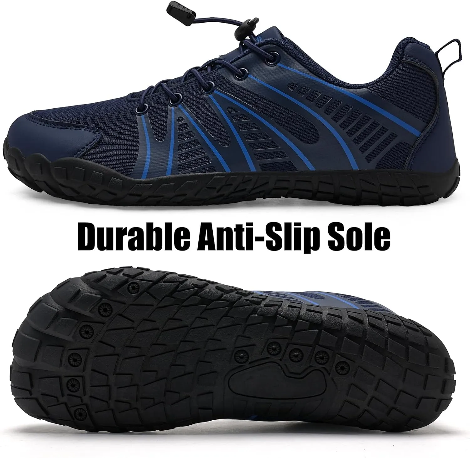 WateLves Barefoot Water Shoes Women Men Breathable Wide Width Toe Box Beach Walking Shoes Comfortable Slip On Minimalist Sneakers for Travel Hiking