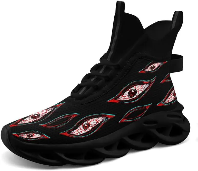 Wide Fit Fashion Sneakers for Men Women Youth Comfortable Mid-Top Athletic Winter Shoes Casual Walking Boots Ankle Support