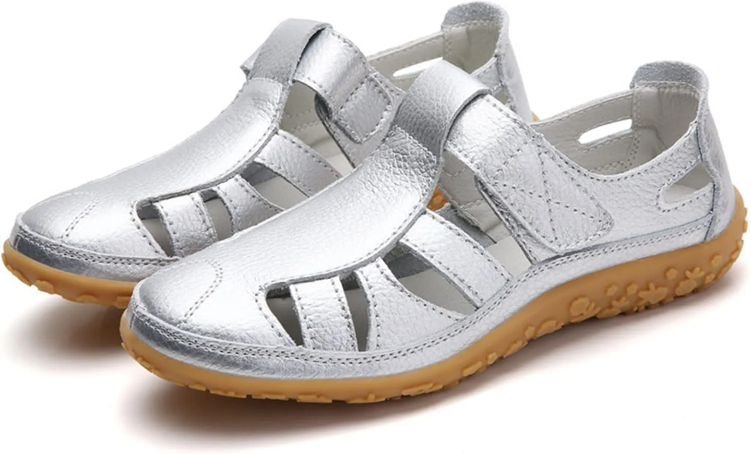 Women Wedge Closed Toe Sandals Wide Width Vintage Rubber Soft Sole Dressy Platform Running Walking Athletic Sport Clog