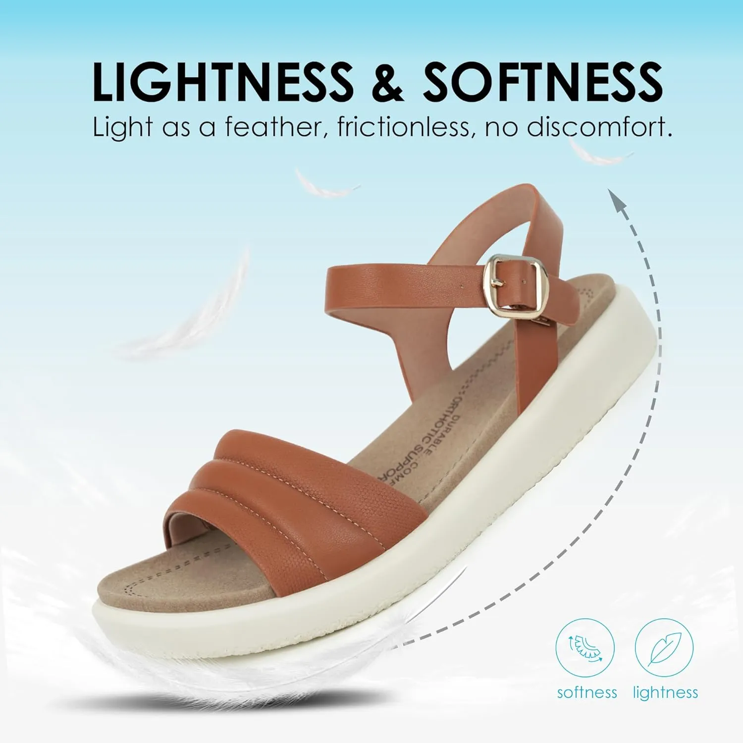 Women's Arch Support Orthopedic Walking Sandals - Comfortable Sandals