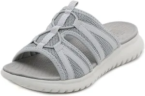 Women's Casual Walking Sports Athletic Slide Sandals Comfortable Slip On Yoga Mat Outdoor Lightweight Summer Beach Slippers