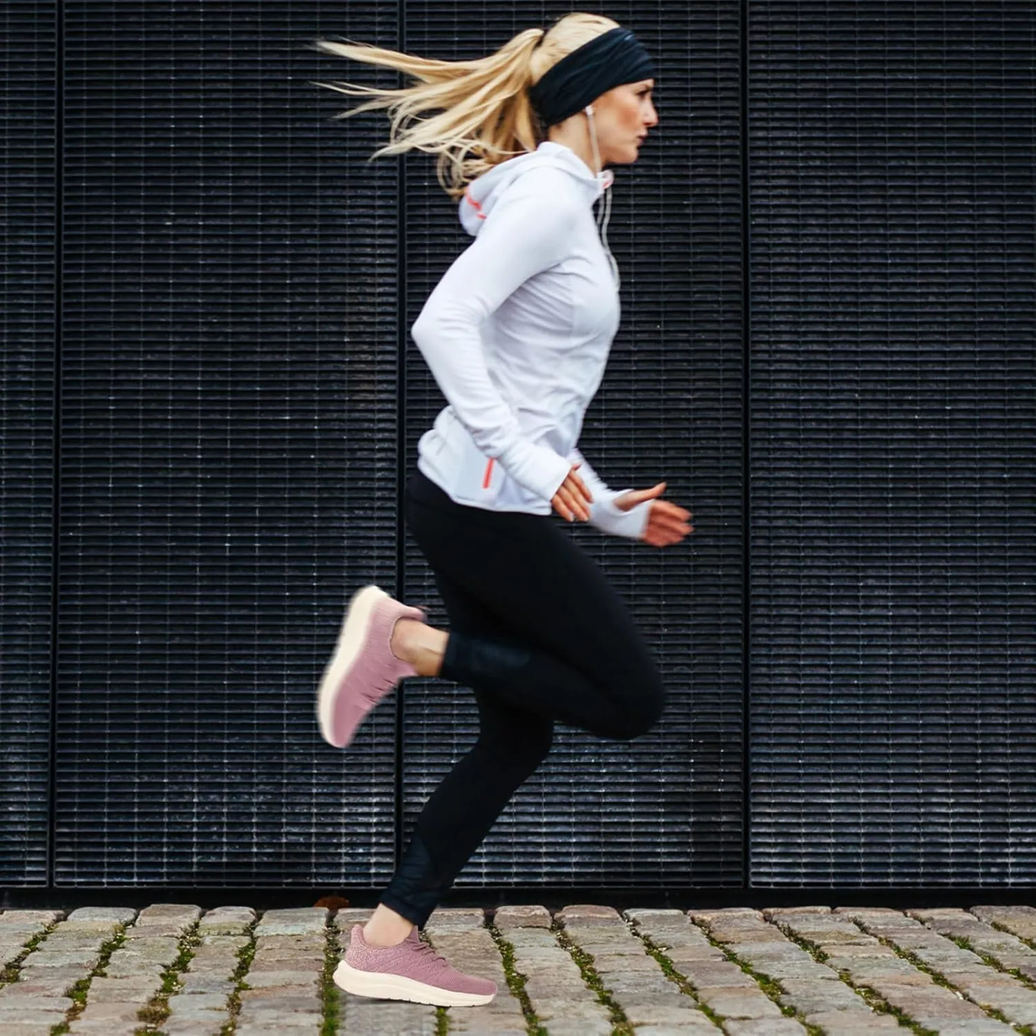 Women's Cushioning Running Shoes - Slip on Memory Foam Comfortable Walking Tennis Sneakers Ladies Athletic Gym Workout Sport Jogging Shoe Lightweight