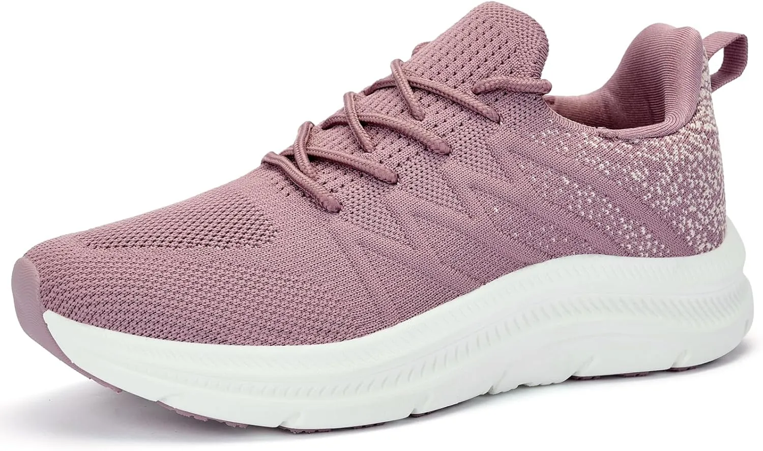 Women's Cushioning Running Shoes - Slip on Memory Foam Comfortable Walking Tennis Sneakers Ladies Athletic Gym Workout Sport Jogging Shoe Lightweight