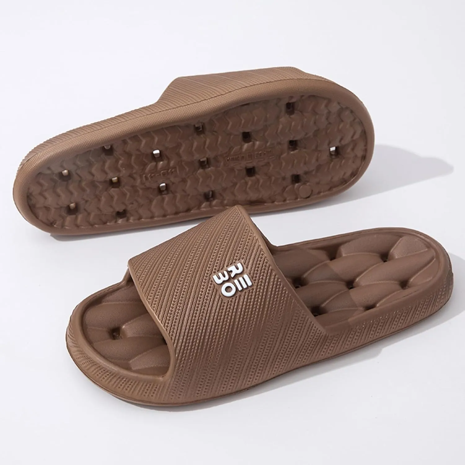 Women's Fashion Slippers Shower Shoes with Drainage Holes House Slippers Non Slip Pool Slides Women's Slides