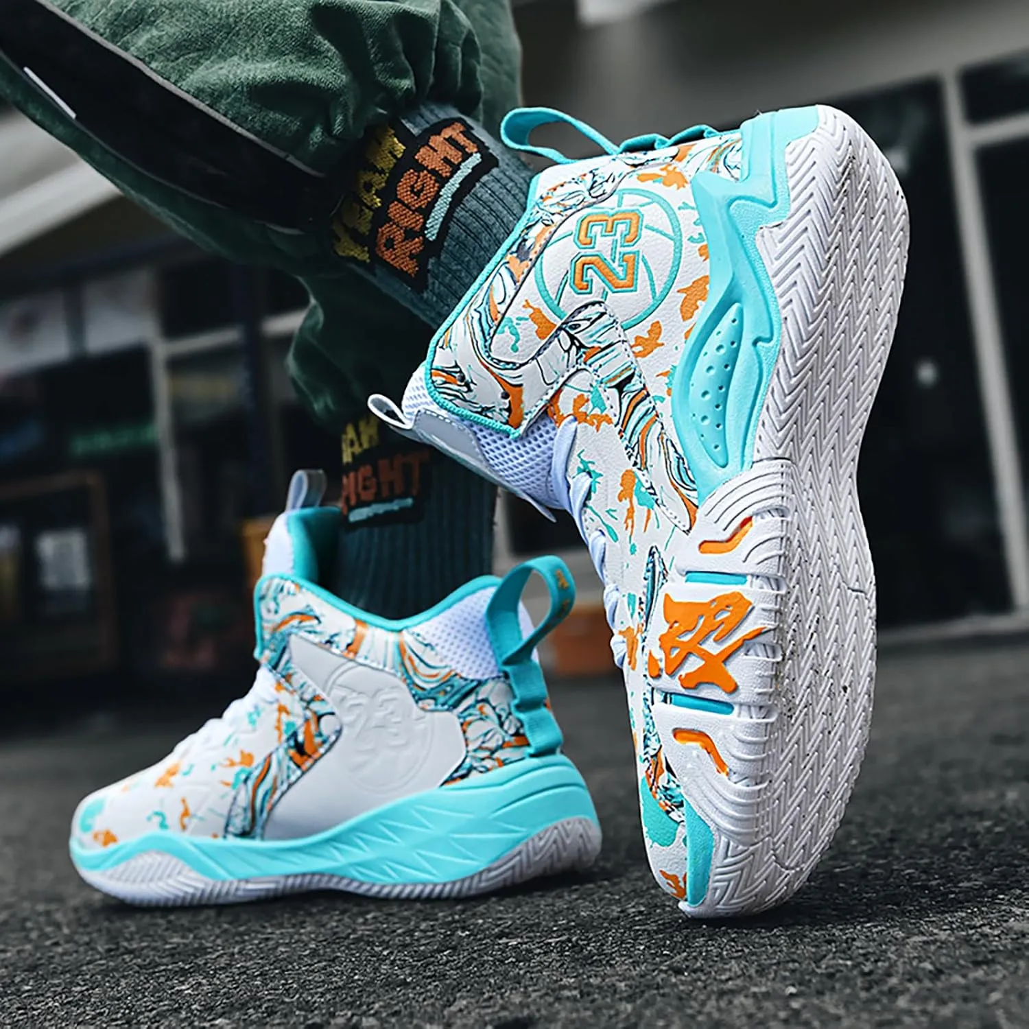 Womens Mens Basketball Shoes Breathable Comfortable Lightweight Fashion Athletic Sneakers Non Slip Outdoor Sport Shoes