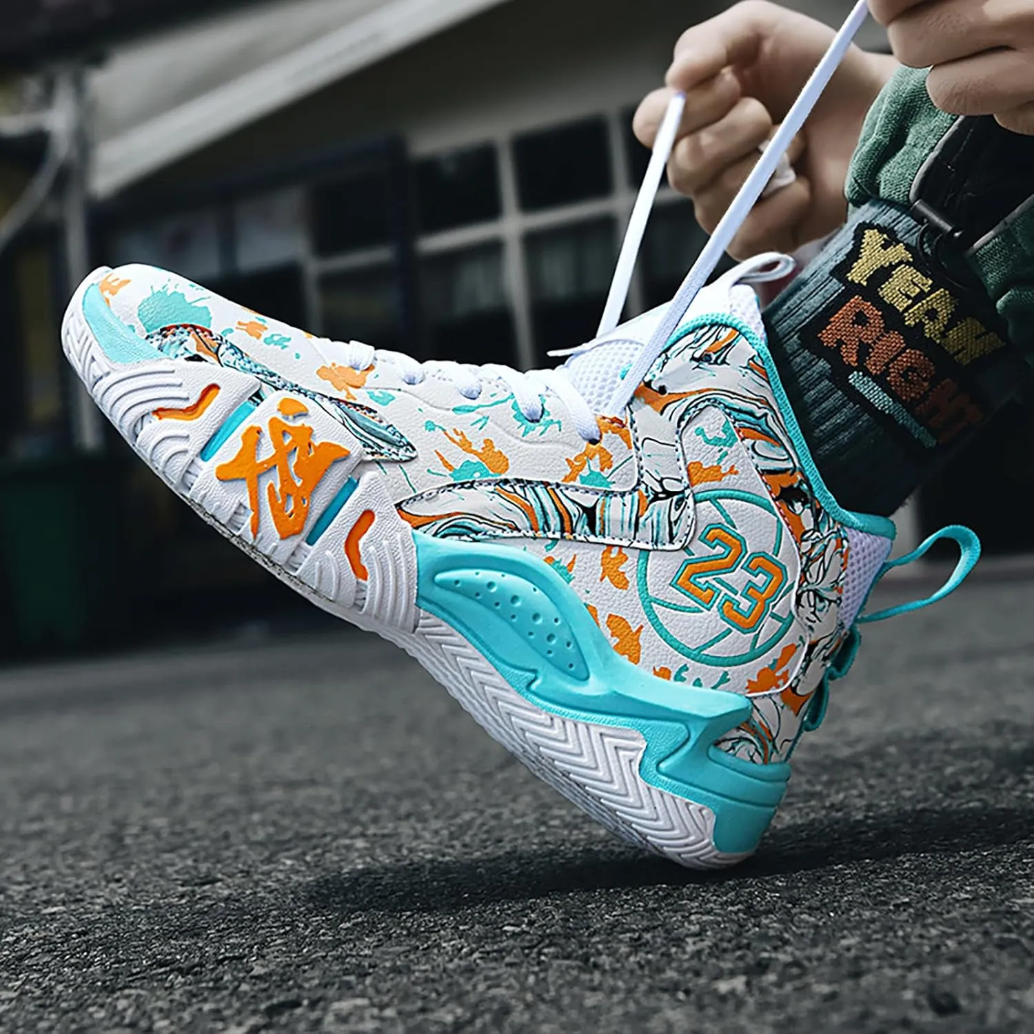 Womens Mens Basketball Shoes Breathable Comfortable Lightweight Fashion Athletic Sneakers Non Slip Outdoor Sport Shoes