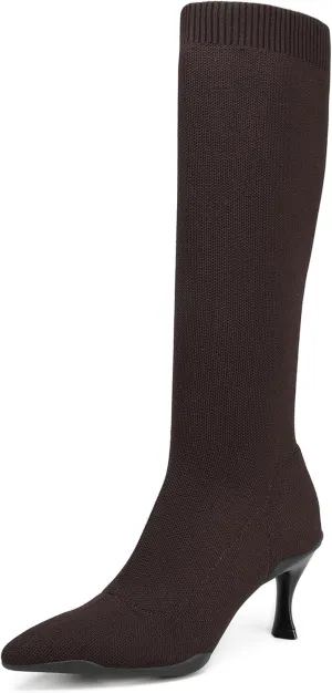 Women’s Minimalist Pointed Toe High Boots
