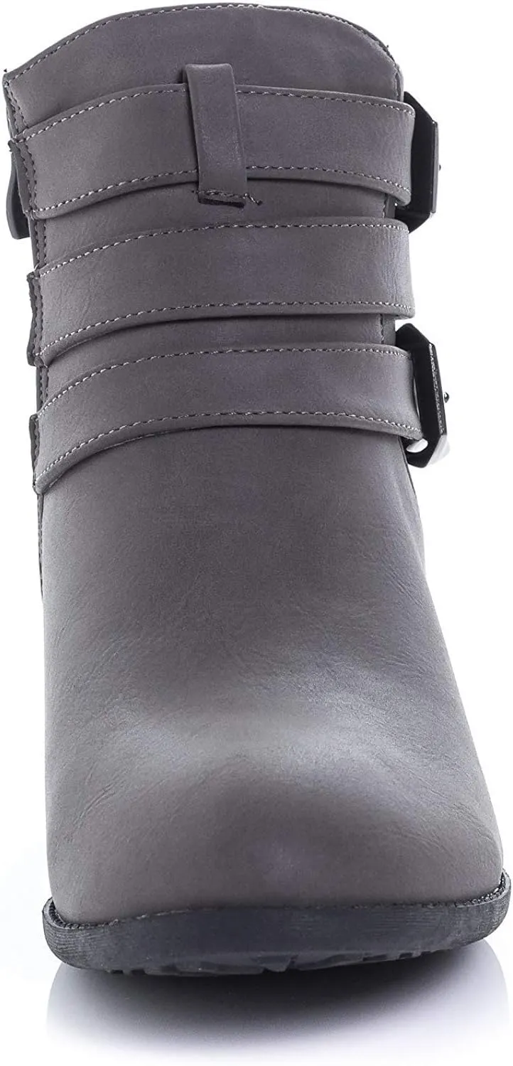 Women's Payton Boot Side Zip High Block Heel Ankle Booties
