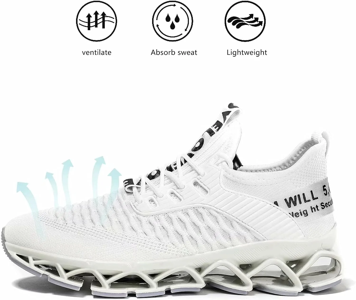 Womens Running Shoes Blade Tennis Walking Fashion Sneakers Breathable Non Slip Gym Sports Work Trainers