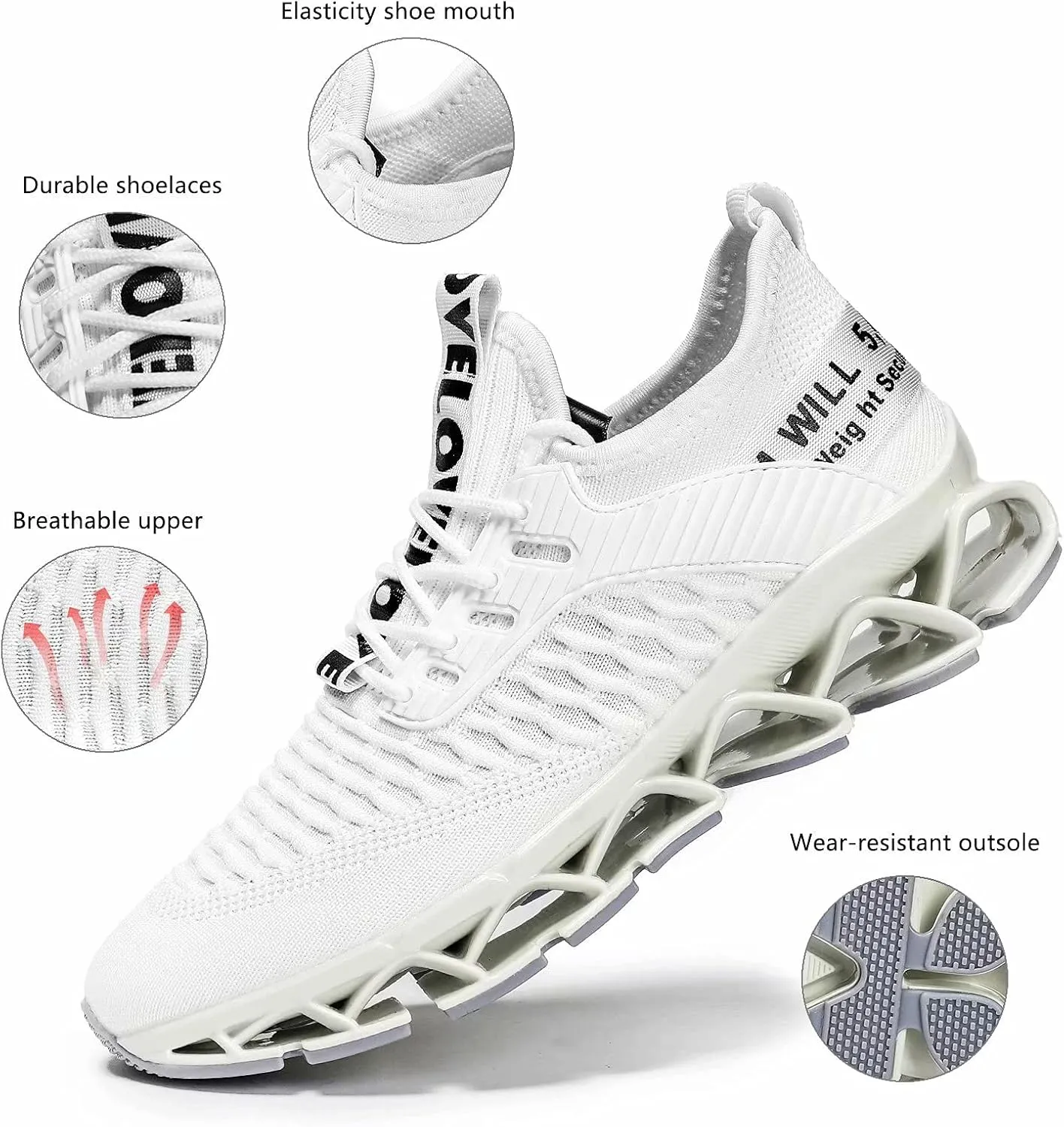 Womens Running Shoes Blade Tennis Walking Fashion Sneakers Breathable Non Slip Gym Sports Work Trainers