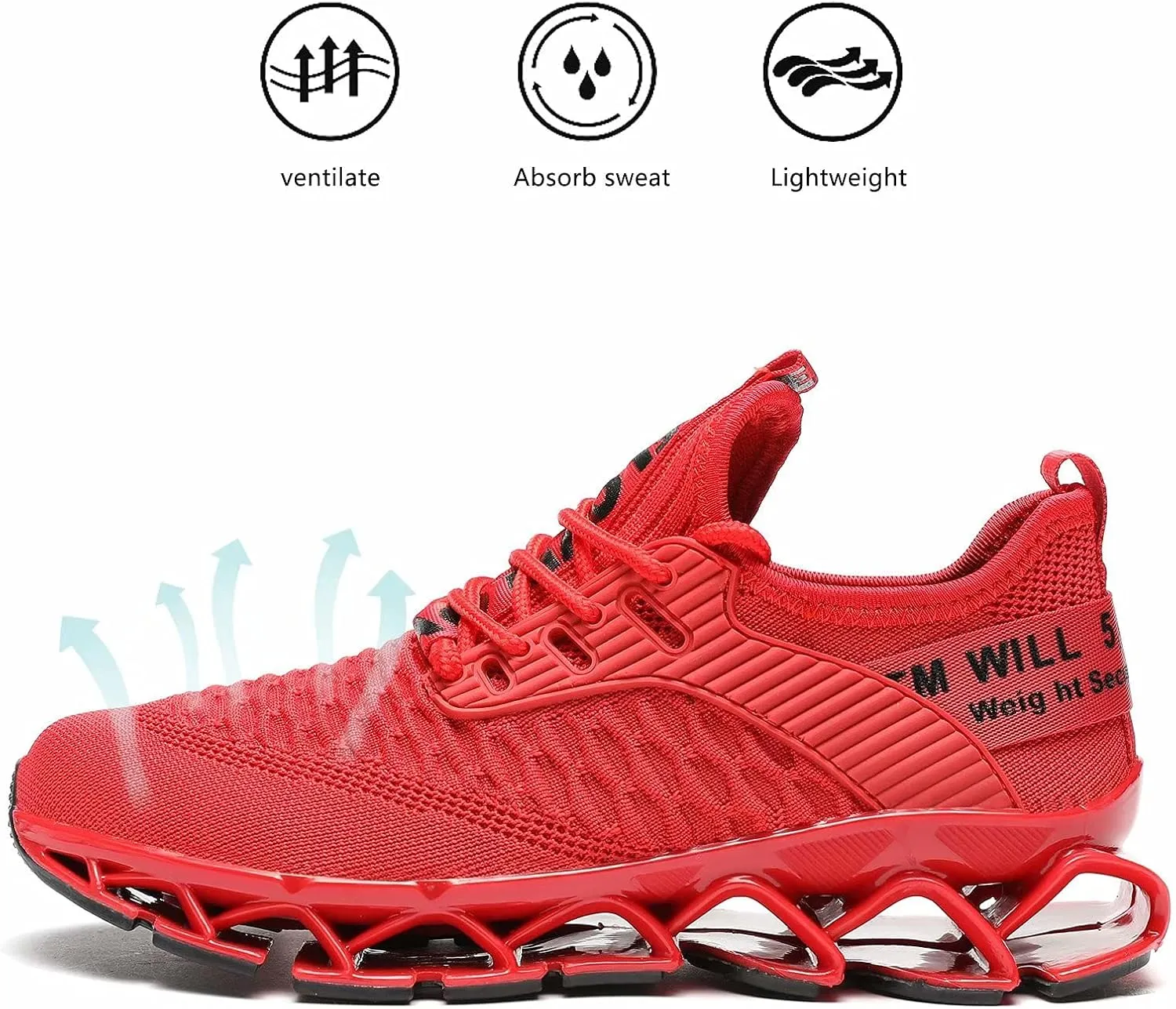 Womens Running Shoes Blade Tennis Walking Fashion Sneakers Breathable Non Slip Gym Sports Work Trainers
