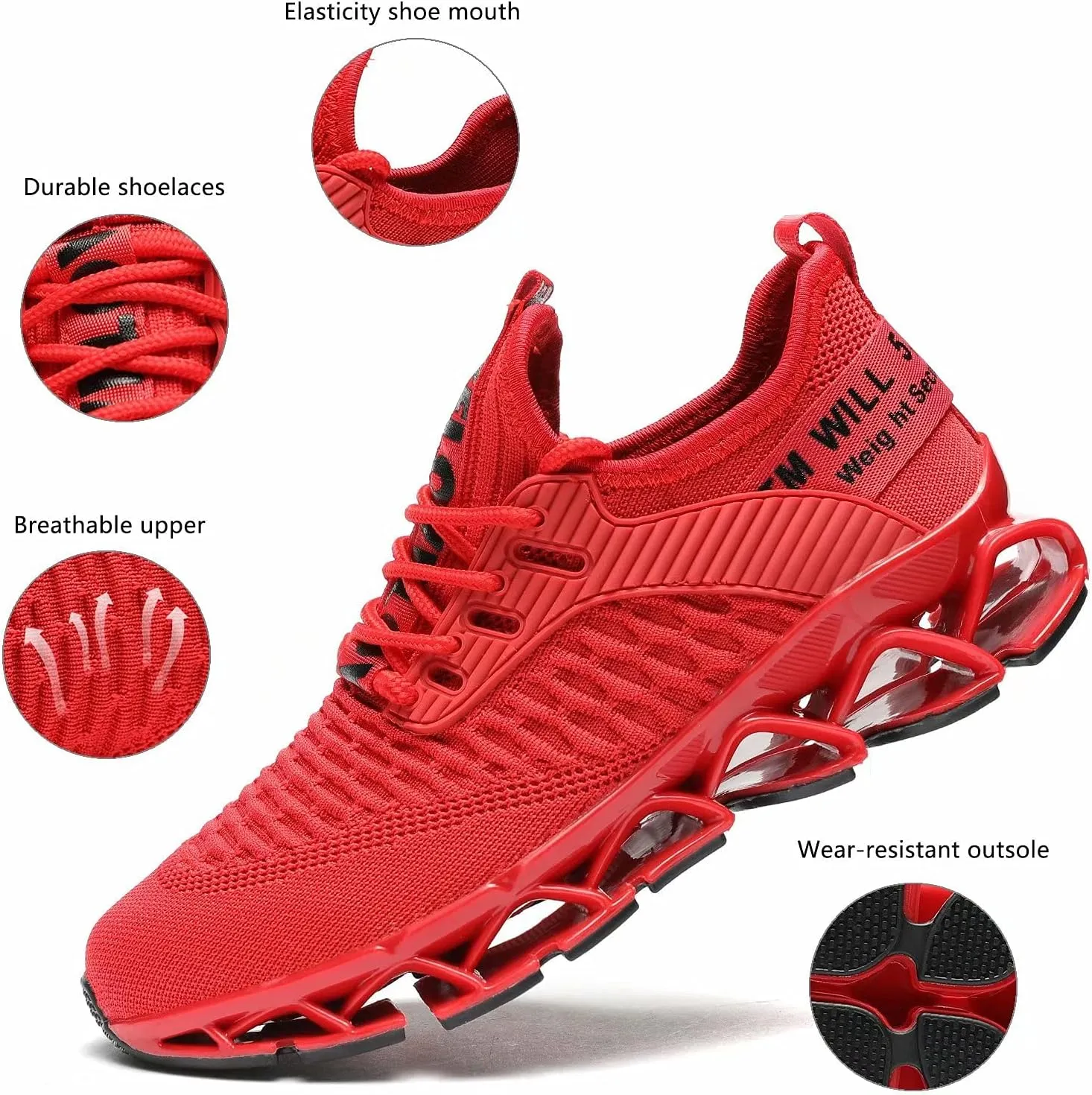 Womens Running Shoes Blade Tennis Walking Fashion Sneakers Breathable Non Slip Gym Sports Work Trainers