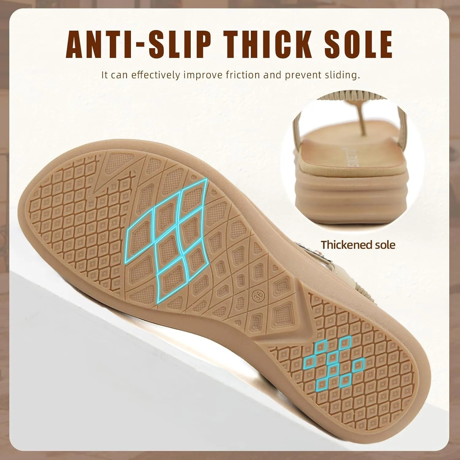 Womens Sandals Comfortable Dressy with Elastic Ankle Strap