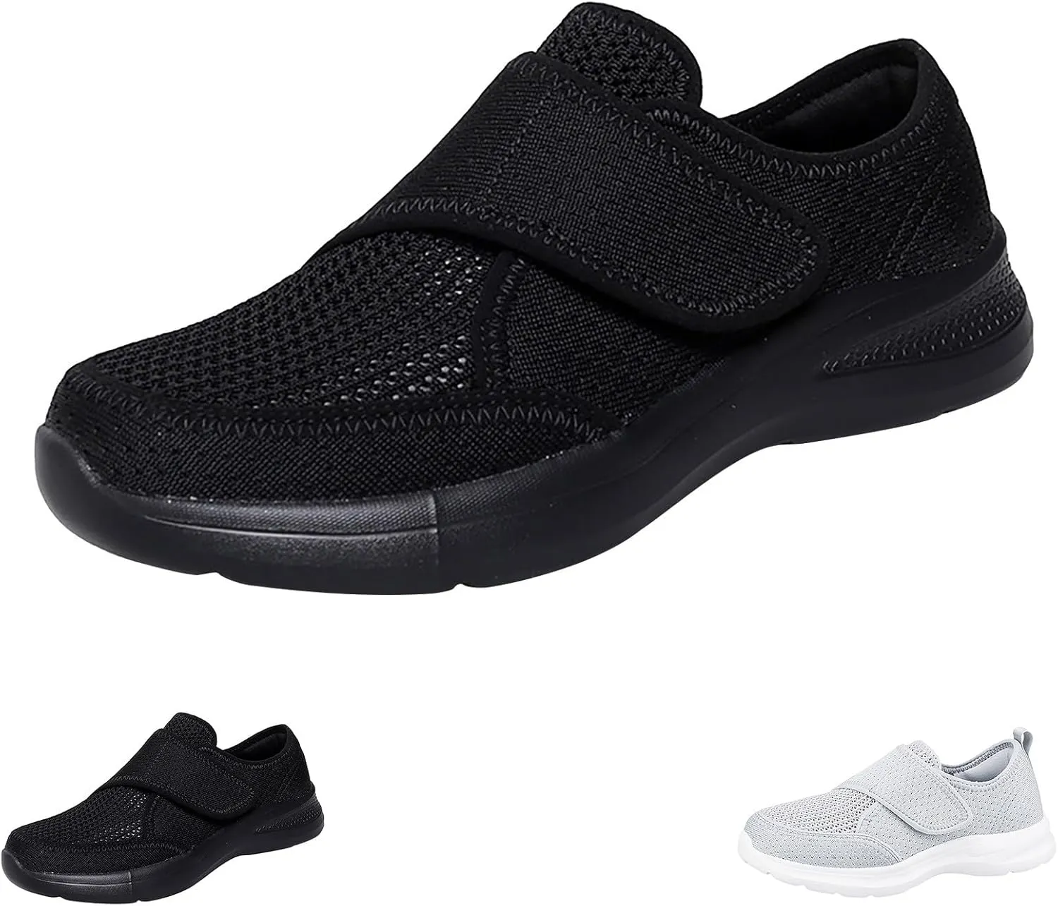 Women's Soft Orthopedic Shoes Breathable Woven Go Walking Slip On Foam Shoes Arch Support Hands Plaid Casual Shoes Men
