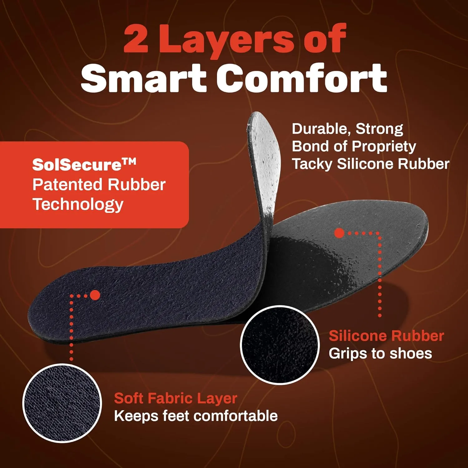 Wool Flat Shoe Insert for Sandals & Sockless Shoes, Comfortable Shoe Insoles with Sweat-Absorbent Natural Fiber & Non-Slip Silicone Grip, Wide-Cut Foot Soles for Men & Women, Black, Size 46 - SoxsolS