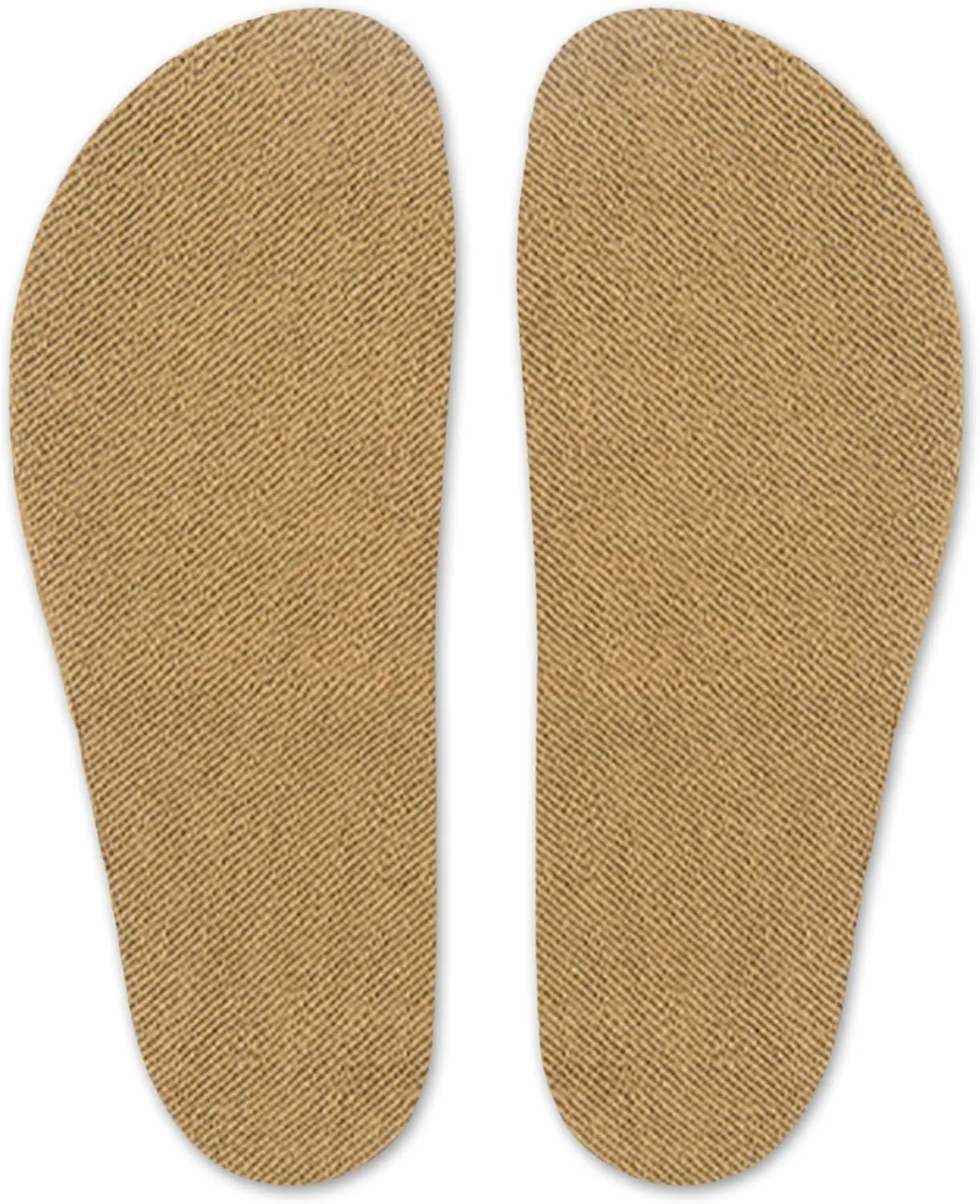 Wool Flat Shoe Insert for Sandals & Sockless Shoes, Comfortable Shoe Insoles with Sweat-Absorbent Natural Fiber & Non-Slip Silicone Grip, Wide-Cut Foot Soles for Men & Women, Brown, Size 46 - SoxsolS