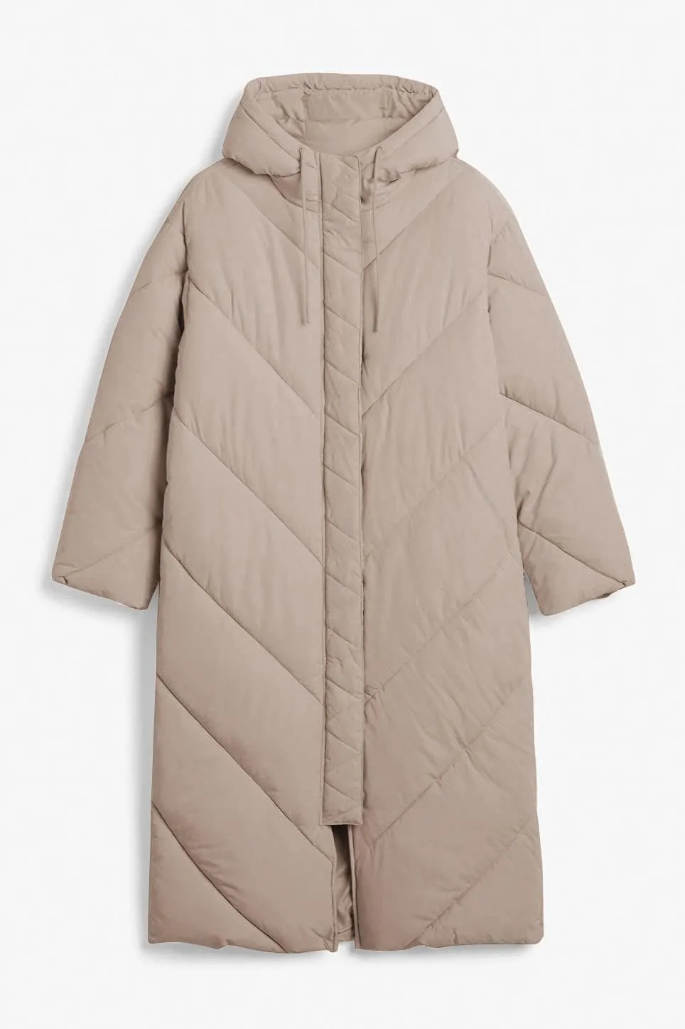 Yousify Women's Hooded Long Puffer Coat Winter Longer Thickened Down Jacket Zip Cotton Outwear